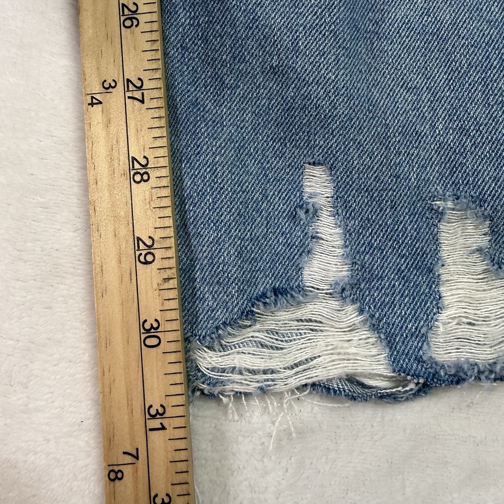 BDG Baggy Fit Jeans Mens 33x32 Light Fade Distressed Wide Leg Raw Edge - Picture 13 of 15
